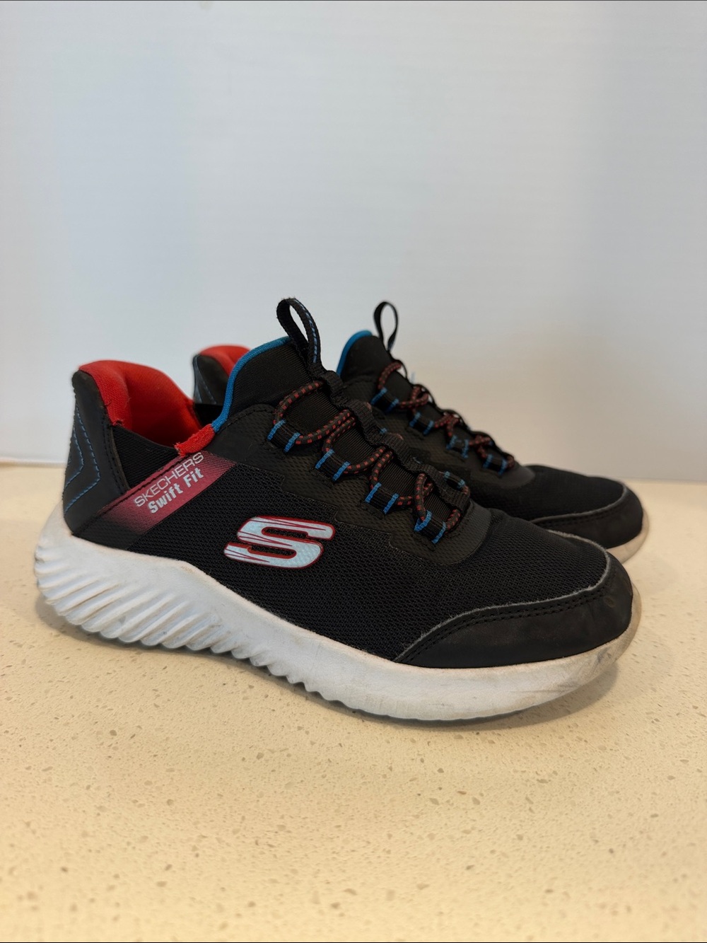Kids Skechers Black Athletic Sneakers size 13